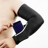Maxbell Elastic Armband for Phones Long Zip Wristband Arm Holder for Sport Long-XL