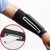 Maxbell Elastic Armband for Phones Long Zip Wristband Arm Holder for Sport Short-L