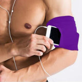 Maxbell Sport Armband Running Phone Key Arm Band Pouch Holder Bag Case Purple     M