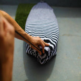 Maxbell Surfboard Socks Cover Protective Bag Storage Case 183cm Black and White