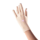 Maxbell Elastic Girls Gloves with Rhinestones for Ice Figure Skating Competition S