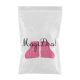 Maxbell 2pcs Ice Skate Boot Covers Protector for Figure Skating Velvet Rose Red-M