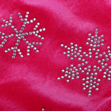 Maxbell 2pcs Ice Skate Boot Covers Protector for Figure Skating Velvet Rose Red-L