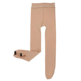 Maxbell Ice Figure Stocking Girls Suntan OverBoot Footed Skating Tights Overboots M