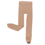 Maxbell Ice Figure Stocking Girls Suntan OverBoot Footed Skating Tights Footless S