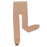 Maxbell Ice Figure Stocking Girls Suntan OverBoot Footed Skating Tights Footless S
