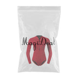 Maxbell Women Neoprene Sleeve Wetsuit Front Zip Diving Bikini Suit Red     M