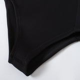 Maxbell Women Neoprene Sleeve Wetsuit Front Zip Diving Bikini Suit Black  XS