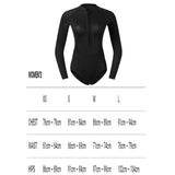 Maxbell Women Neoprene Sleeve Wetsuit Front Zip Diving Bikini Suit Black  XL