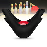 Maxbell Durable Bowling Ball Bag See-saw Cleaner Ball Polisher and Carrier  Black