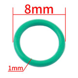 Maxbell 10pcs Universal O Ring Rubber Seal Gasket Washer Universal for Mountain Bike, High Temperature Resistance O rings