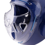 Maxbell Taekwondo Helmet Boxing Karate Head Guard Gear Face Protector Mask Blue XL