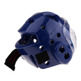 Maxbell Taekwondo Helmet Boxing Karate Head Guard Gear Face Protector Mask Blue XL
