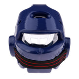 Maxbell Taekwondo Helmet Boxing Karate Head Guard Gear Face Protector Mask Blue XL