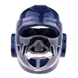 Maxbell Taekwondo Helmet Boxing Karate Head Guard Gear Face Protector Mask Blue XL