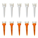 Maxbell 10pcs Premium PE Plastic Golf Tees Crown Claw Tee Replacement Assorted 50mm