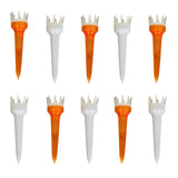 Maxbell 10pcs Premium PE Plastic Golf Tees Crown Claw Tee Replacement Assorted 50mm