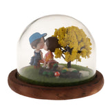 Glass Cover Miniature Landscape Ornament Valentines Day Gift Romantic A