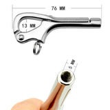 Max 4"/6" 316 Stainless Steel Pelican Hook Fit for Marine Boat Guard Rail 76mm