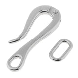 Max 4"/6" Stainless Steel Pelican Hook Fit for Marine Boat Guard Rail 98mm