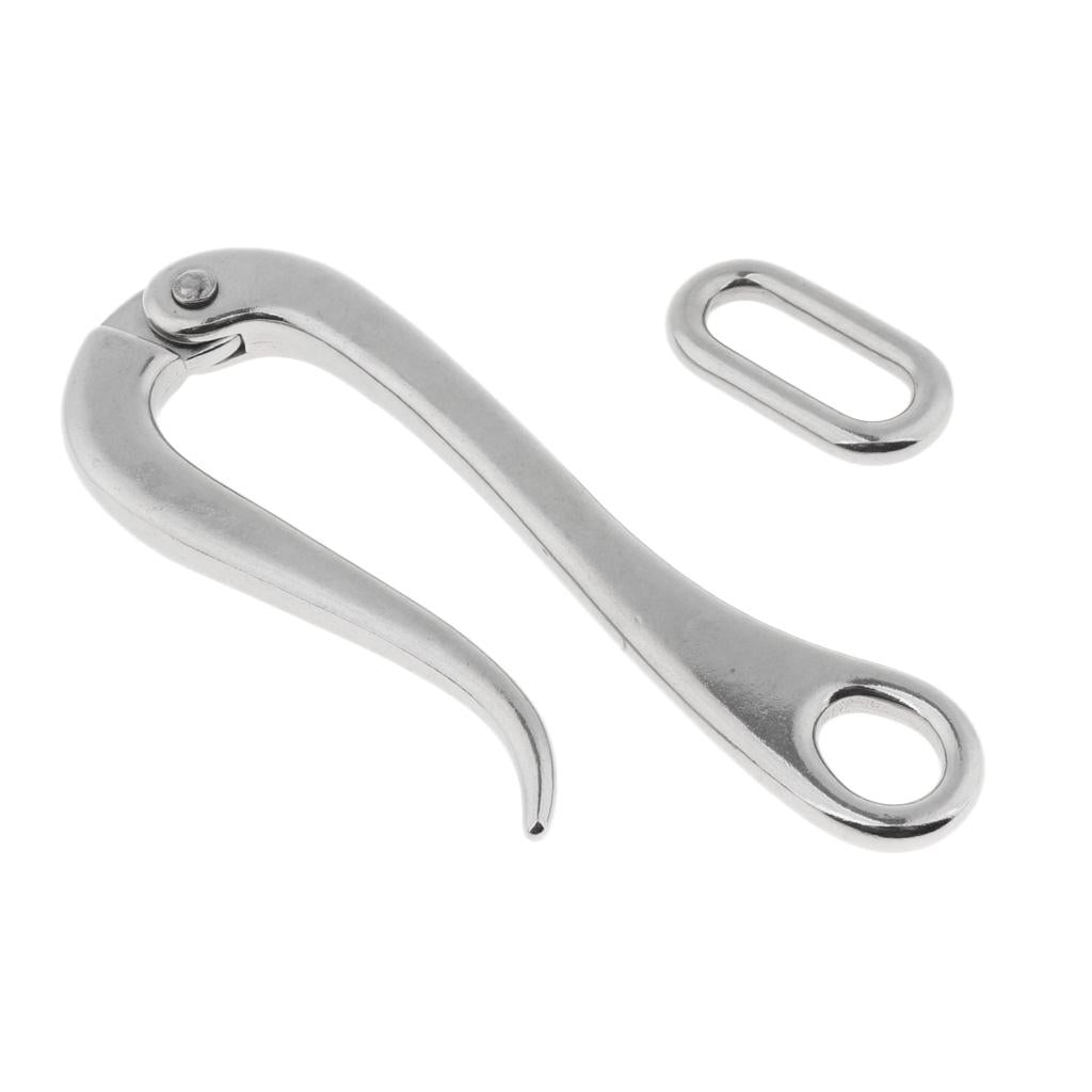 Max 4"/6" Stainless Steel Pelican Hook Fit for Marine Boat Guard Rail 147mm