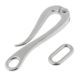 Max 4"/6" Stainless Steel Pelican Hook Fit for Marine Boat Guard Rail 147mm