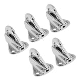 Max 5PCS Stainless Steel Coat Hook Hang Ring Boat Hardware Accessory 35x32x25mm