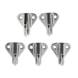 Max 5PCS Stainless Steel Coat Hook Hang Ring Boat Hardware Accessory 35x32x25mm