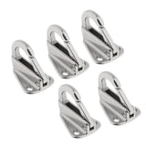 Max 5PCS Stainless Steel Coat Hook Hang Ring Boat Hardware Accessory 42x32x33mm