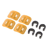 Maxbell 4 Sets Bicycle Brake Line Fixing Clips Mountain Bike Wire Holder Yellow
