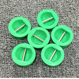 Maxbell 5 Pieces Surfing Surfboard Leash Cup Repair Plug Stainless Steel Bar (Green)