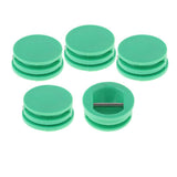 Maxbell 5 Pieces Surfing Surfboard Leash Cup Repair Plug Stainless Steel Bar (Green)