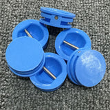 Maxbell 5 Pieces Surfing Surfboard Leash Cup Repair Plug Stainless Steel Bar (Blue)
