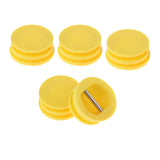 Maxbell 5 Pieces Surfing Surfboard Leash Cup Repair Plug Stainless Steel Bar(Yellow)