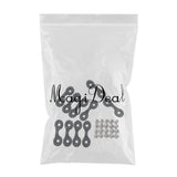 Maxbell Bungee Pad Eye Deck Loop Tie Down Anchor with Screws for Kayak Canoe Boat