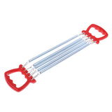 Maxbell Portable Chest Expander Puller Fitness Resistance Band with 5 Springs Red