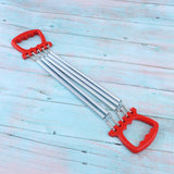 Maxbell Portable Chest Expander Puller Fitness Resistance Band with 5 Springs Red