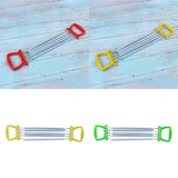 Maxbell Portable Chest Expander Puller Fitness Resistance Band with 5 Springs Red