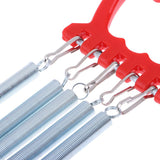 Maxbell Portable Chest Expander Puller Fitness Resistance Band with 5 Springs Red