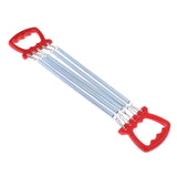 Maxbell Portable Chest Expander Puller Fitness Resistance Band with 5 Springs Red