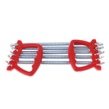 Maxbell Portable Chest Expander Puller Fitness Resistance Band with 5 Springs Red