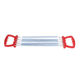 Maxbell Portable Chest Expander Puller Fitness Resistance Band with 5 Springs Red
