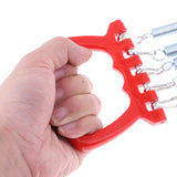 Maxbell Portable Chest Expander Puller Fitness Resistance Band with 5 Springs Red