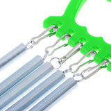 Maxbell Portable Chest Expander Puller Fitness Resistance Band with 5 Springs Green