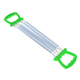 Maxbell Portable Chest Expander Puller Fitness Resistance Band with 5 Springs Green