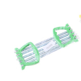 Maxbell Portable Chest Expander Puller Fitness Resistance Band with 5 Springs Green