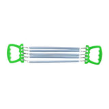 Maxbell Portable Chest Expander Puller Fitness Resistance Band with 5 Springs Green