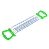 Maxbell Portable Chest Expander Puller Fitness Resistance Band with 5 Springs Green