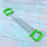 Maxbell Portable Chest Expander Puller Fitness Resistance Band with 5 Springs Green