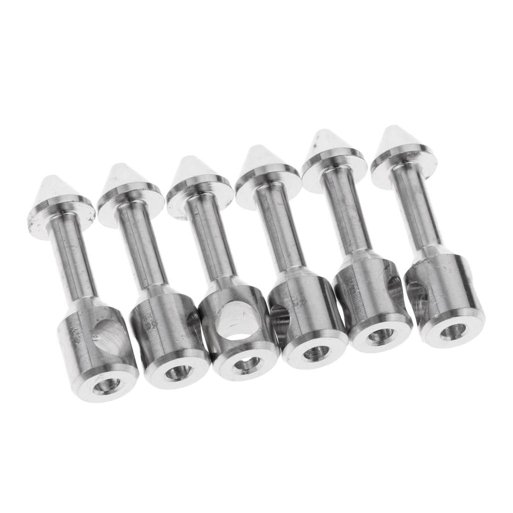 Maxbell 6 Pieces Underwater Fishing Tool Bands Stainless Steel Inserts Connectors